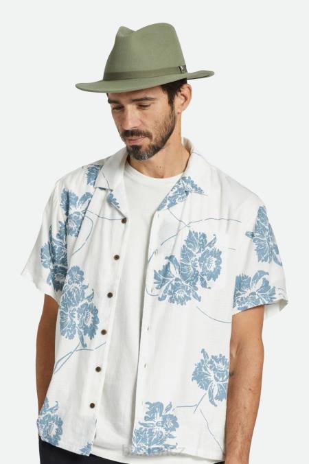 přebytek oliv Brixton muži messer packable fedora 4DHP226 Příslušenství