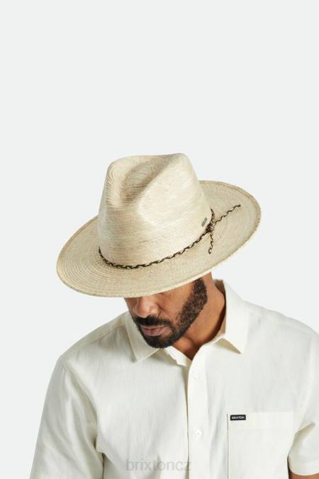přírodní Brixton muži messer západní slaměná fedora 4DHP178 Příslušenství