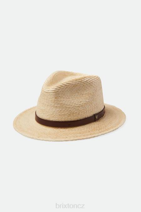 přírodní/hnědá Brixton muži messer slaměná fedora 4DHP201 Příslušenství