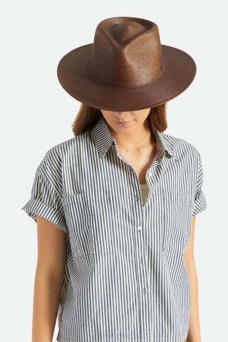 tmavě hnědá Brixton muži marcos fedora 4DHP183 Příslušenství