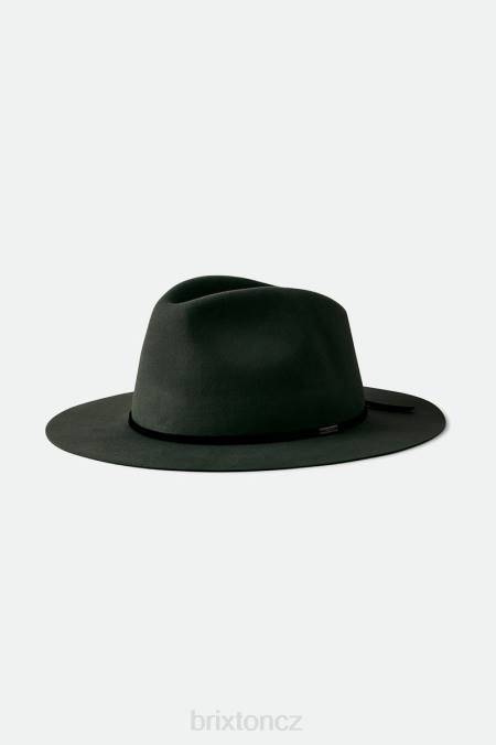vyprané černé Brixton muži wesley balitelná fedora 4DHP234 Příslušenství