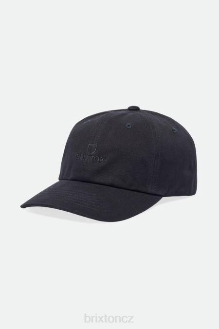 černé vintage praní Brixton muži alpha lp nastavitelný klobouk 4DHP290 Příslušenství