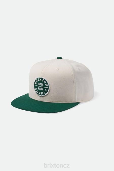 bílá čepice/kelly zelená Brixton muži oath iii snapback 4DHP239 Příslušenství