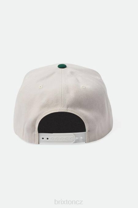 bílá čepice/kelly zelená Brixton muži oath iii snapback 4DHP239 Příslušenství