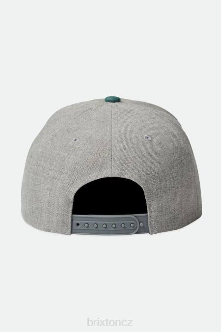 tmavě vřesově šedá/tmavě zelená Brixton muži hřeben c mp snapback 4DHP262 Příslušenství