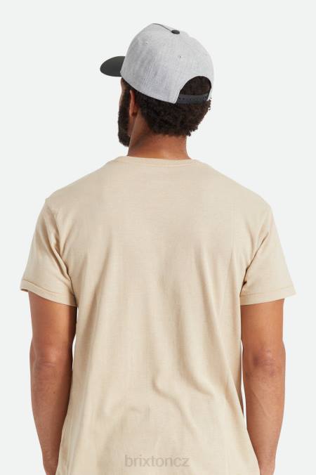 vřesově šedá/černá Brixton muži crest c netplus mp snapback 4DHP260 Příslušenství