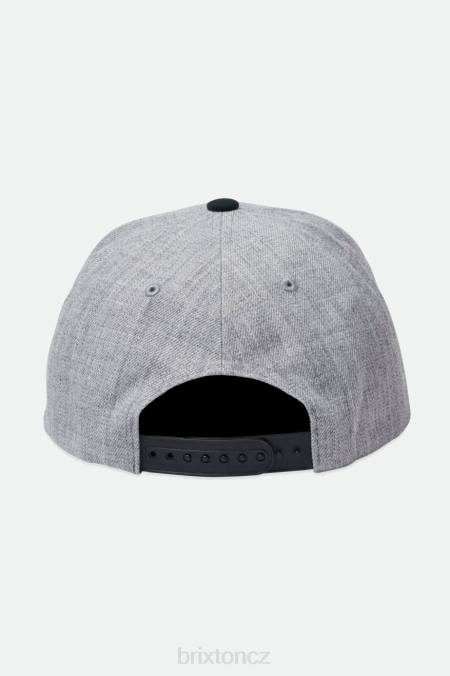 vřesově šedá/černá Brixton muži crest c netplus mp snapback 4DHP260 Příslušenství