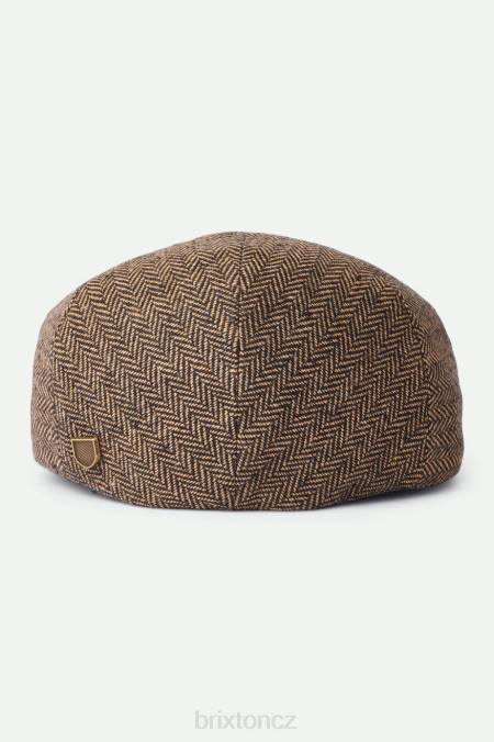 hnědá/khaki Brixton muži chuligánská plochá čepice 4DHP298 Příslušenství
