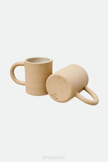 béžový Brixton x O-M unisex ručně vyrobený keramický hrnek 4DHP368 Příslušenství