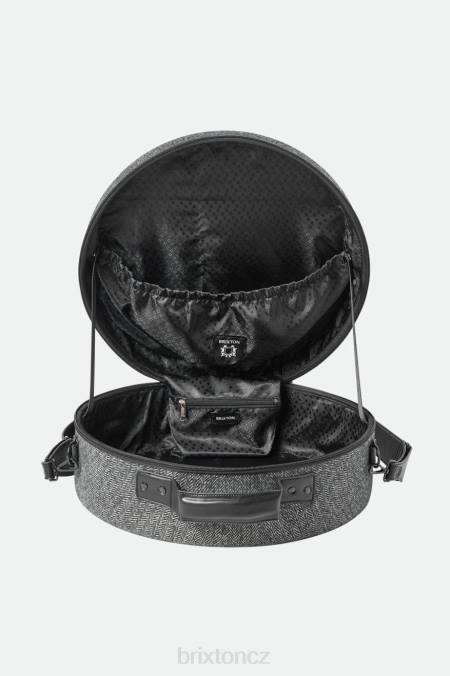 šedá/černá Brixton unisex udělal správné cestovní pouzdro fedora 4DHP345 Příslušenství