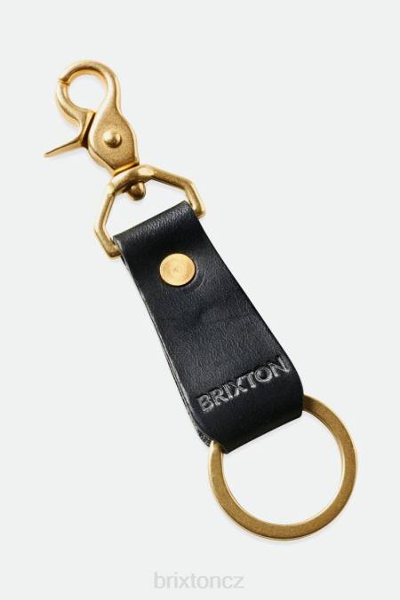 Černá Brixton x Artifact unisex kožená spona na klíče 4DHP374 Příslušenství