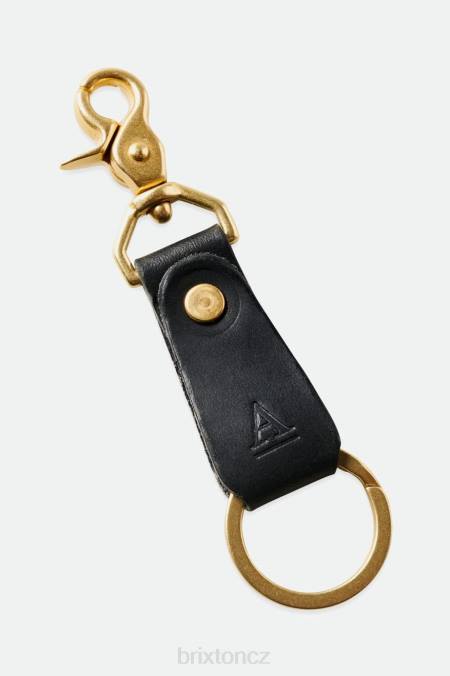 Černá Brixton x Artifact unisex kožená spona na klíče 4DHP374 Příslušenství