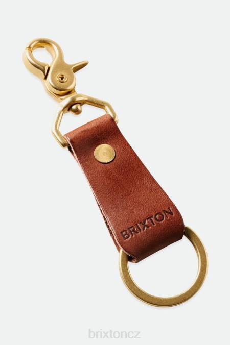 hnědý Brixton x Artifact unisex kožená spona na klíče 4DHP375 Příslušenství