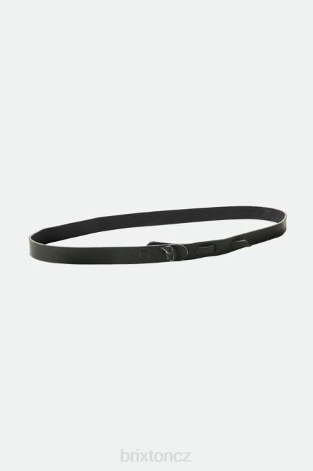 Černá Brixton x Artifact unisex kožený nastavitelný pásek na klobouk 4DHP372 Příslušenství