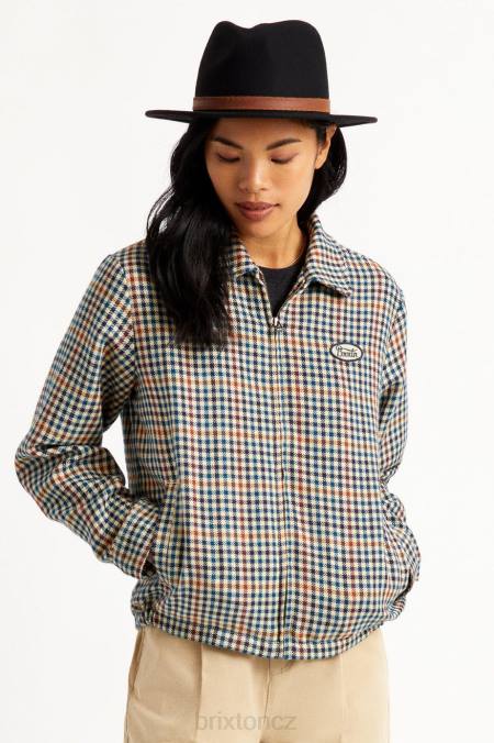 hnědý Brixton unisex kloboukový pásek s nastavitelnou přezkou 4DHP364 Příslušenství