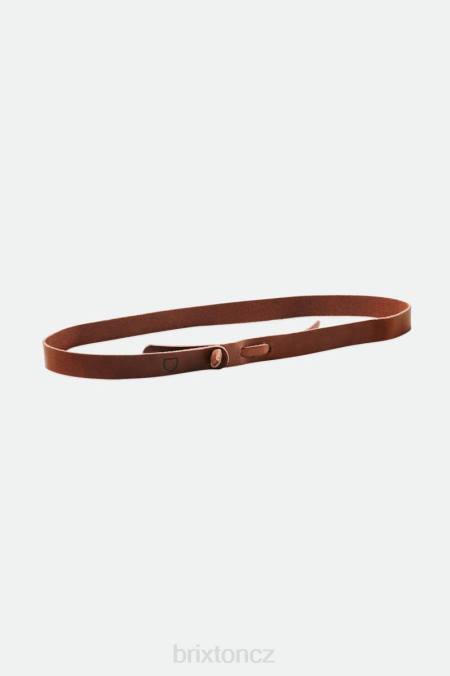 hnědý Brixton x Artifact unisex kožený nastavitelný pásek na klobouk 4DHP373 Příslušenství