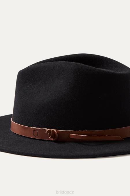 hnědý Brixton x Artifact unisex kožený nastavitelný pásek na klobouk 4DHP373 Příslušenství