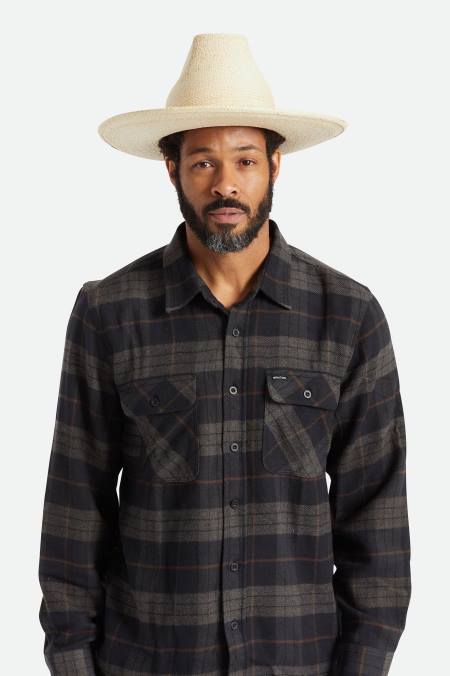 přírodní Brixton unisex sedona slaměný rezervní kovbojský klobouk 4DHP207 Příslušenství