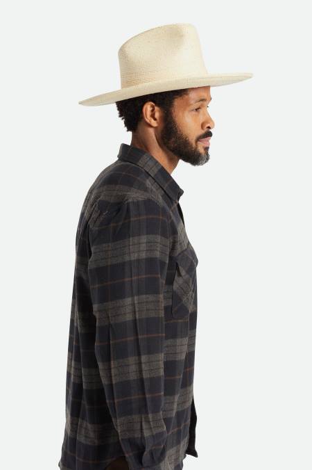 přírodní Brixton unisex sedona slaměný rezervní kovbojský klobouk 4DHP207 Příslušenství