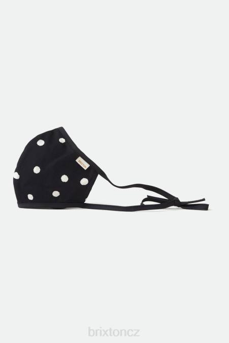černá polka Brixton unisex lehká antimikrobiální maska ​​na obličej 4DHP403 Příslušenství