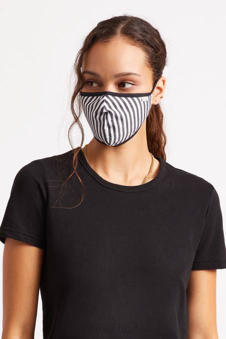 černý pruh Brixton unisex lehká antimikrobiální maska ​​na obličej 4DHP404 Příslušenství