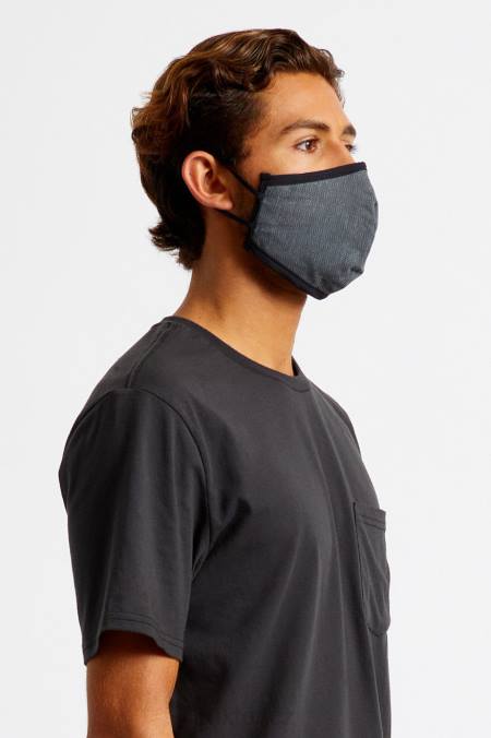 černá rybí kost Brixton unisex antimikrobiální 4směrná strečová maska ​​na obličej 4DHP387 Příslušenství
