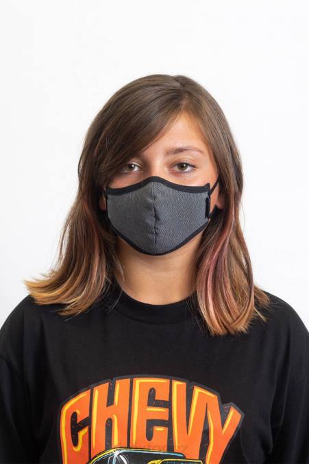 černá rybí kost Brixton unisex antimikrobiální maska ​​pro mládež 4DHP408 Příslušenství