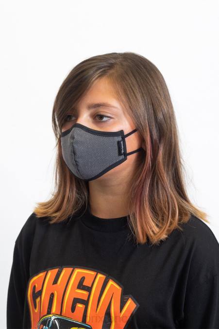 černá rybí kost Brixton unisex antimikrobiální maska ​​pro mládež 4DHP408 Příslušenství