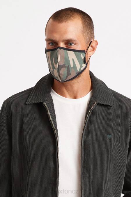 kamufláž Brixton unisex antimikrobiální 4směrná strečová maska ​​na obličej 4DHP388 Příslušenství