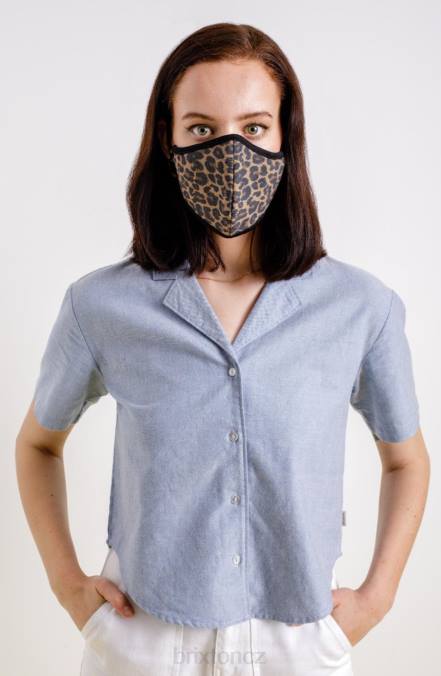 leopard Brixton unisex antimikrobiální 4směrná strečová maska ​​na obličej 4DHP391 Příslušenství