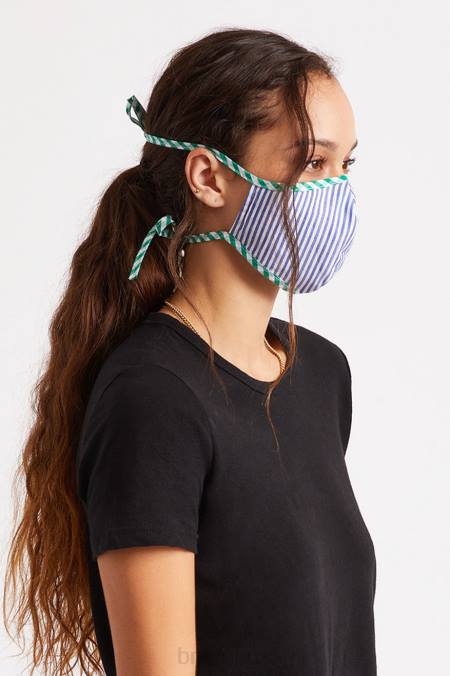 modrý pruh Brixton unisex lehká antimikrobiální maska ​​na obličej 4DHP405 Příslušenství