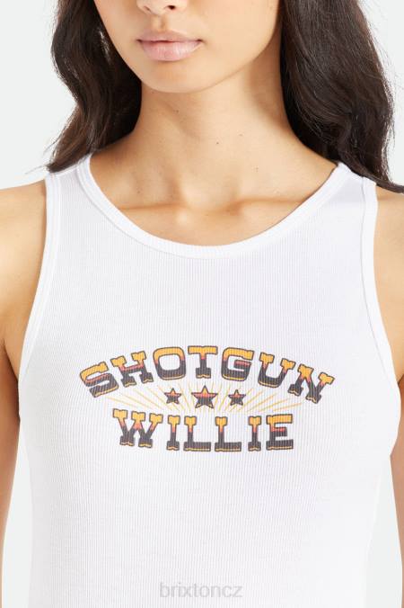 bílý Brixton ženy tílko s brokovnicí willie nelson 4DHP457 oděv