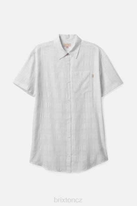 bílý Brixton ženy leon s/s overshirt šaty 4DHP421 oděv