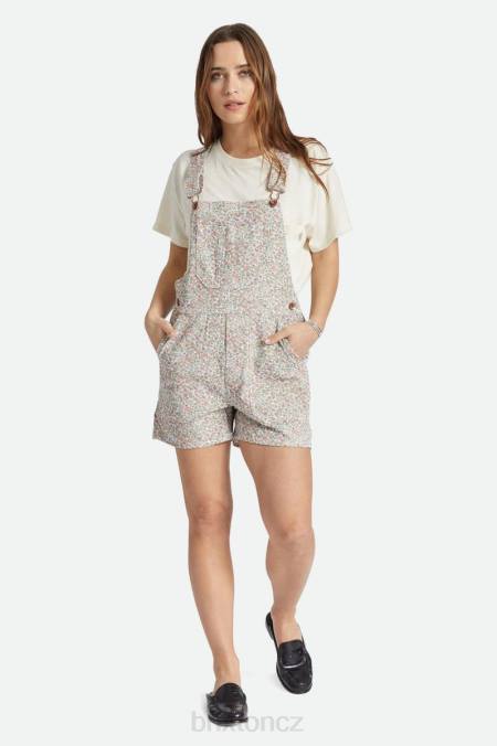 bílé květinové Brixton ženy costa short celkově 4DHP486 oděv