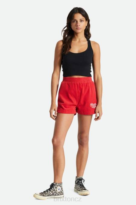 koksově červené Brixton ženy coca-cola runner short 4DHP493 oděv