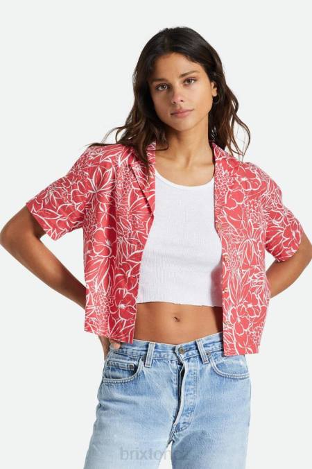 aloha červená Brixton ženy indo prádlo s/s tkané 4DHP446 oděv
