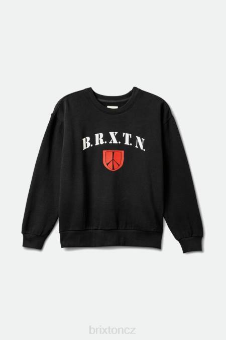 Černá Brixton ženy posádka štítu míru 4DHP460 oděv