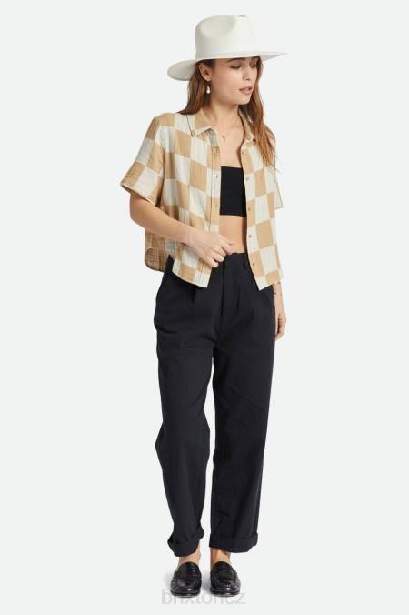 písek Brixton ženy mykonos boxy s/s tkané 4DHP414 oděv