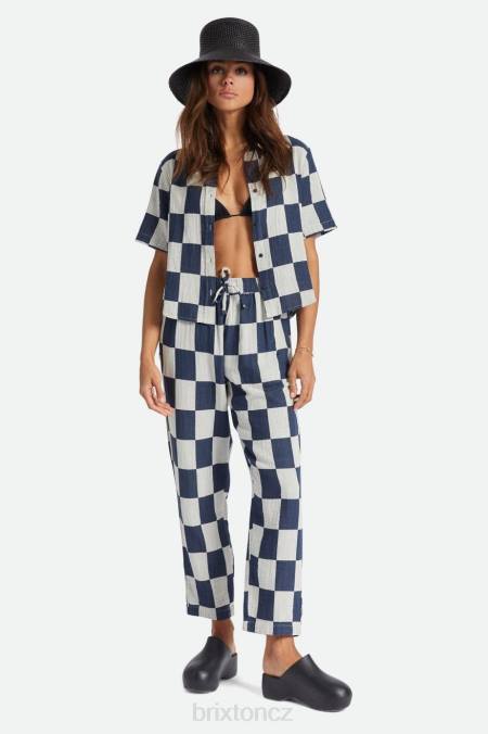 umyté námořnictvo Brixton ženy mykonos boxy s/s tkané 4DHP413 oděv