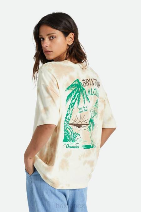 safari cloud mytí Brixton ženy oversized boyfriend triko super 4DHP454 oděv